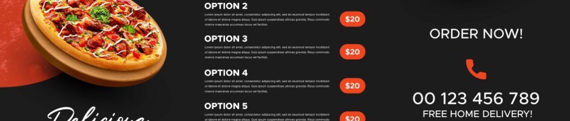 Free Pizza Restaurant Tri Fold Brochure Design Template Free Pizza Restaurant Tri Fold Brochure Design Template