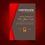 Free Portrait Certificate Template