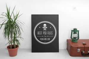 Free Poster PSD Mockup
