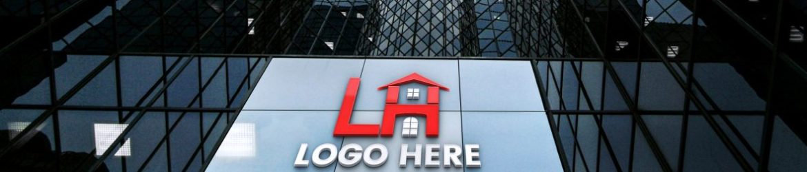 Free Premium Building 3D Logo Mockup Free Premium Building 3D Logo Mockup