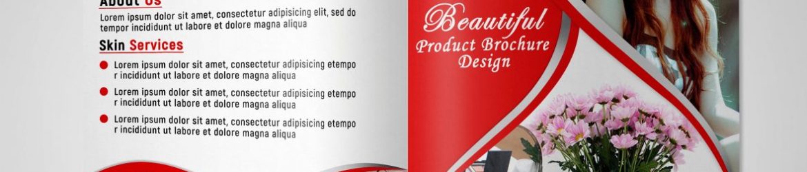 Free Product PSD Bi Fold Brochure Design