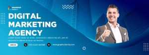 Free Professional Digital Marketing Agency Facebook Cover Design Template