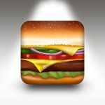 Free PSD Burger App Icon