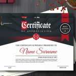 Free PSD Creative Award Certificate Template Design
