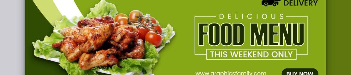 Free PSD Download Food Web Banner Design