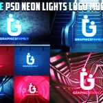 Free PSD Neon Lights Logo MockUp - Download Grátis Free PSD Neon Lights Logo MockUp