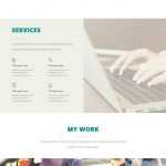 Free PSD One Page Layout