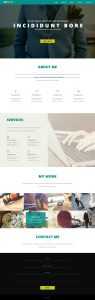 Free PSD One Page Layout