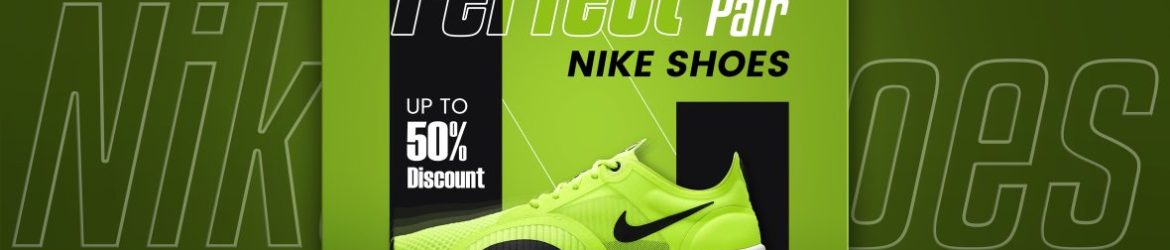 Free PSD Shoes social media Instagram post banner template