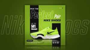 Free PSD Shoes social media Instagram post banner template