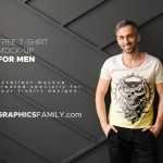 Free PSD T-Shirt Mock-up for Men - Download Grátis Free PSD T-Shirt Mock-up for Men