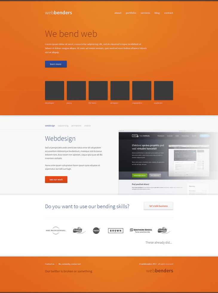 Free PSD Website Template