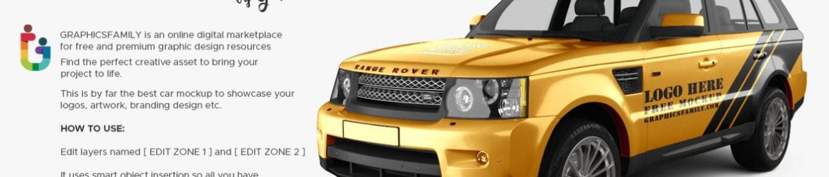 Free Range Rover Sport Mockup