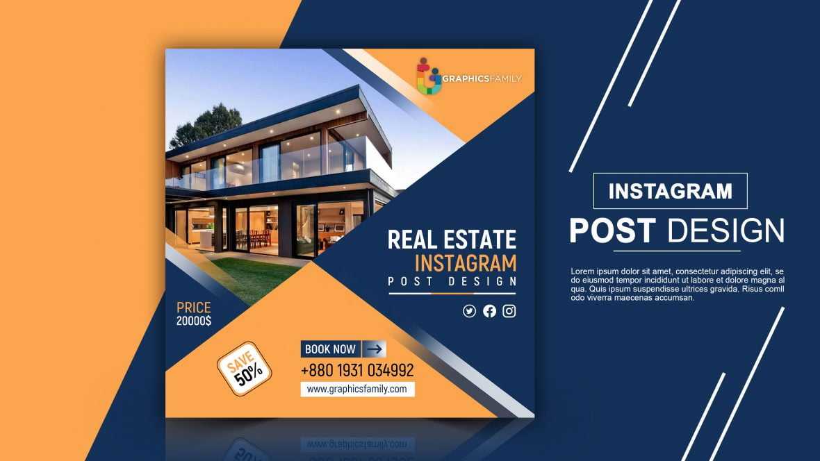 Free Real Estate Instagram Post Design