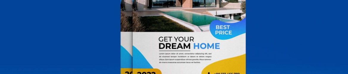 Free Real Estate Property Advertising Flyer Template Design