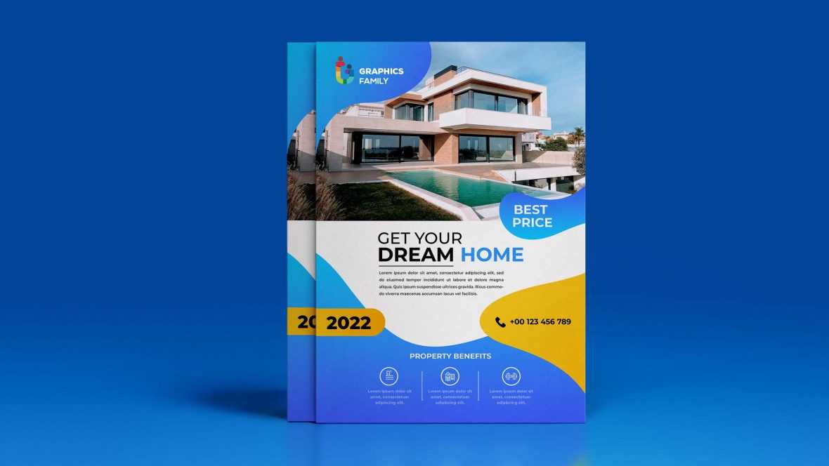 Free Real Estate Property Advertising Flyer Template Design