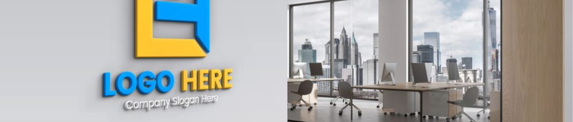 Free Realistic Office Logo Mockup