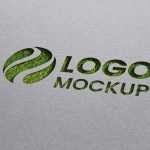 Free Realistic Paper Cut Logo Mockup - Download Grátis Free Realistic Paper Cut Logo Mockup