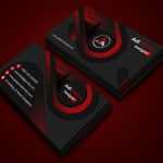 Free Red and Black Print Ready Business Card Design