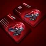 Free Red E-commerce Business Card Template