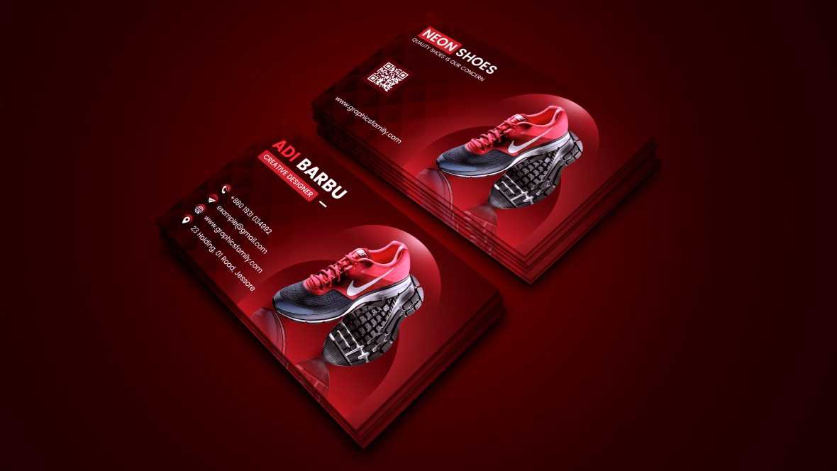 Free Red E-commerce Business Card Template