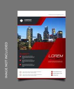 Free Red Real Estate Brochure Template