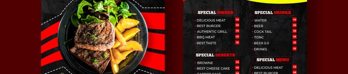 Free Restaurant Food Menu Design