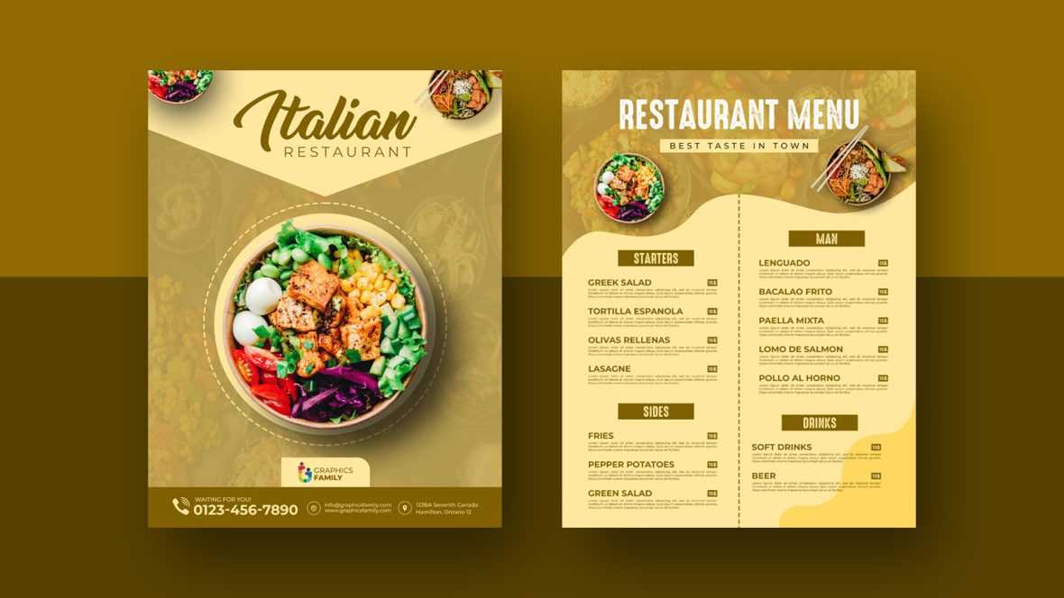 Free Restaurant Menu Design