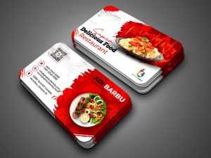 Free Restaurant Promotion Business Card Design