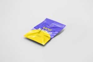 Free Sachet Design Mockup