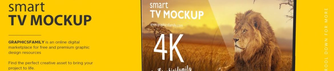 Free Samsung Smart TV Mockup Free Samsung Smart TV Mockup