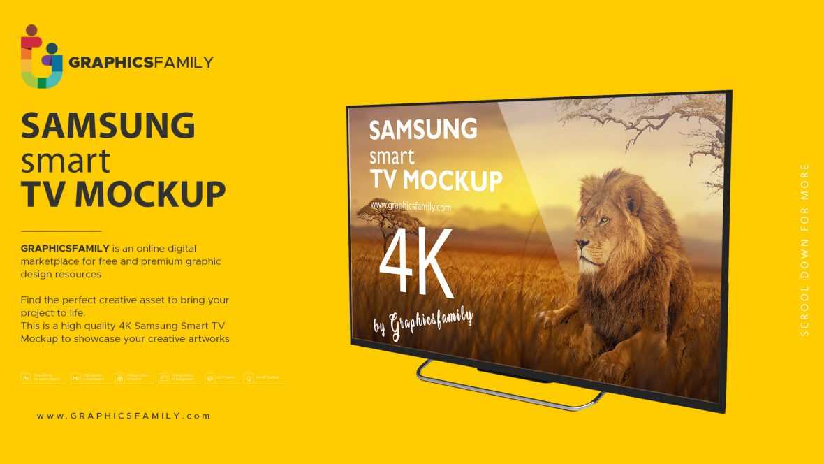 Free Samsung Smart TV Mockup