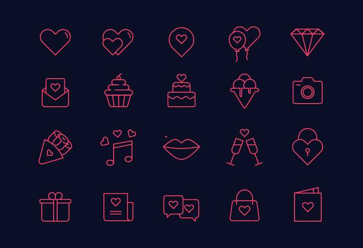 Free Sant Valentines Icon Set