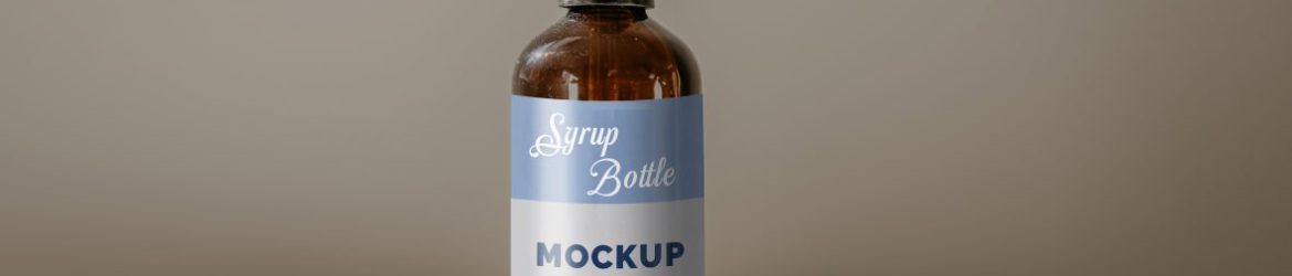 Free Serum Bottle Design Mockup