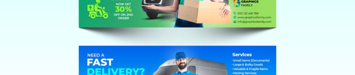 Free Shipping And Delivery Service Facebook Cover Design