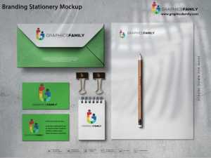 Free Simple Branding Stationery Mockup PSD