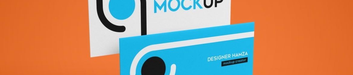 Free Simple Business Card Mockup