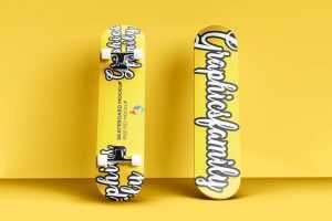 Free Skateboard Mockup PSD