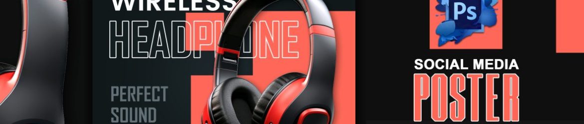 Free Social Media Post Design Headphone Sale Banner Template Free Social Media Post Design Headphone Sale Banner Template