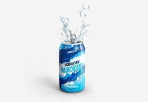 Free Soda Can Mockup