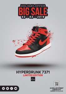 Free Sport Shoes PSD Flyer Design