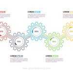 Free Squares with Rounded Corners Elements for Powerpoint Infographics Template