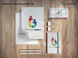 Free Stationery Branding Mock-Up