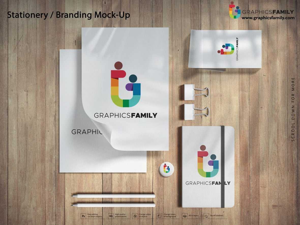 Free Stationery Branding Mock-Up