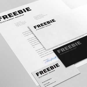Free Stationery Mockup PSD