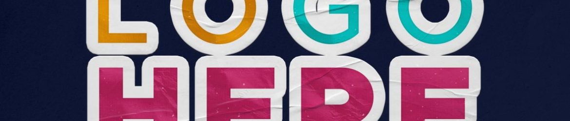 Free Sticker Logo Mockup