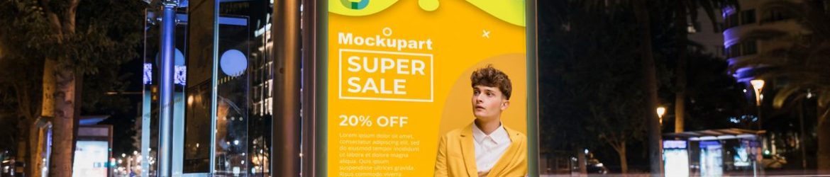 Free Street Billboard PSD MockUp