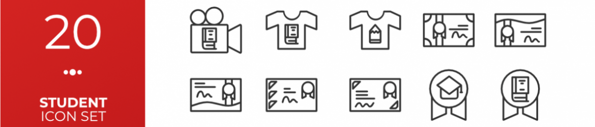Free Student Icon Set