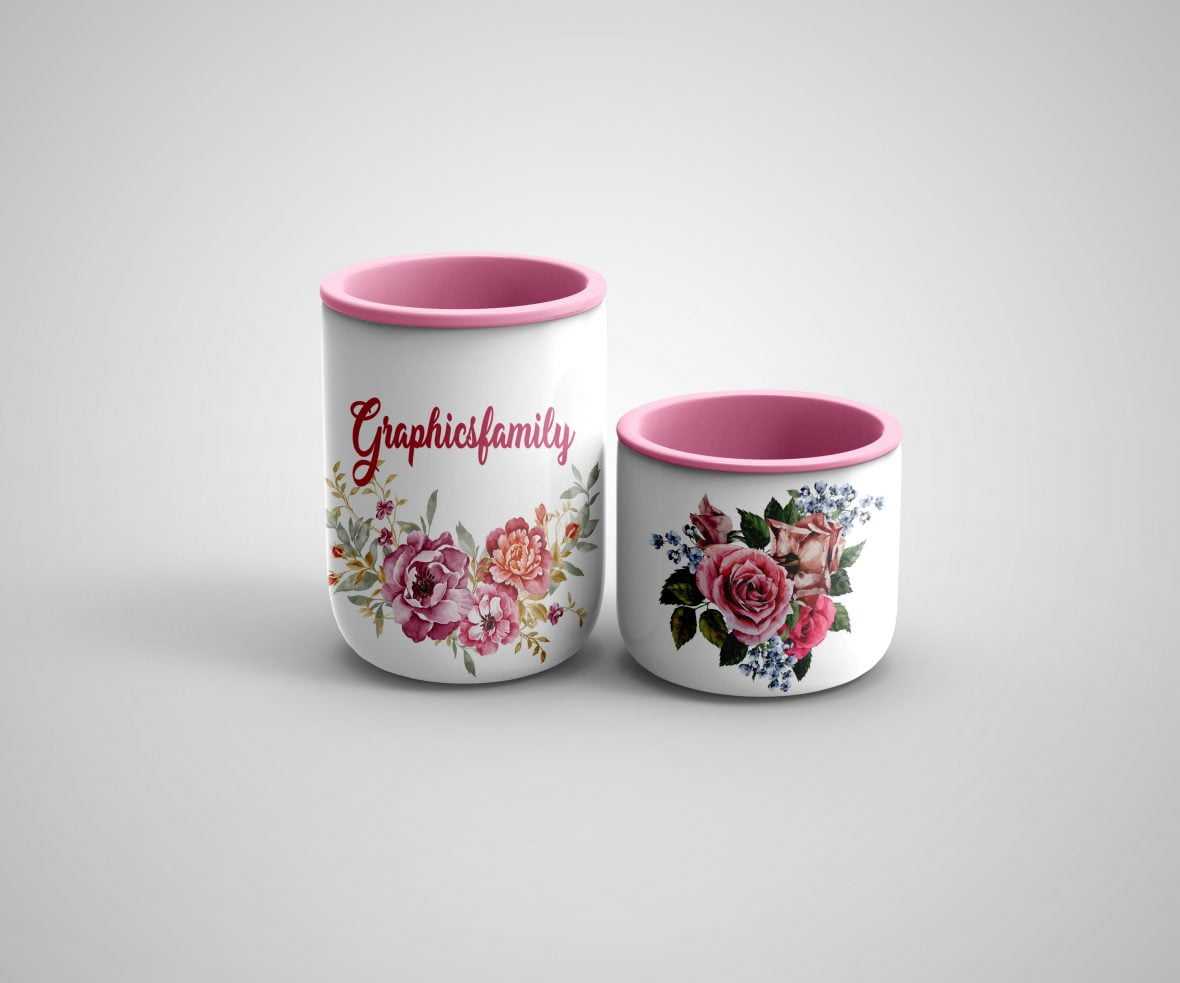 Free Sugar Cup Mockup