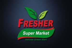 Free Super Market PSD Logo Template